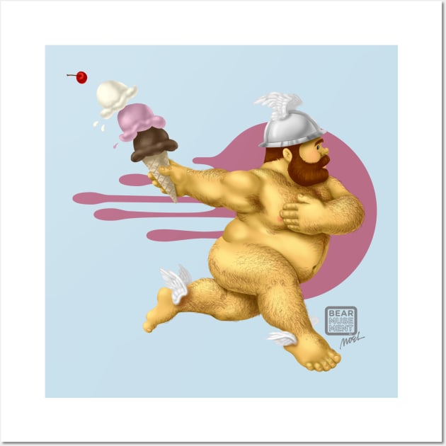 Ice Cream in a Flash! Wall Art by BEarMUSEMENT